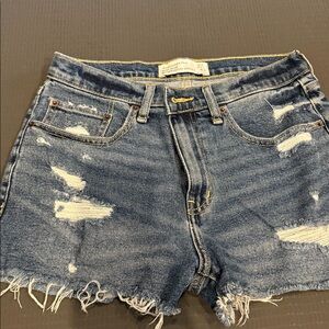 Abercrombie Distressed Denim Shorts